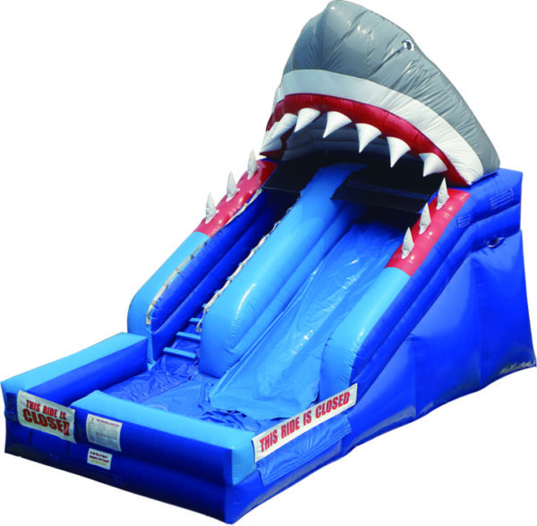 shark blow up water slide