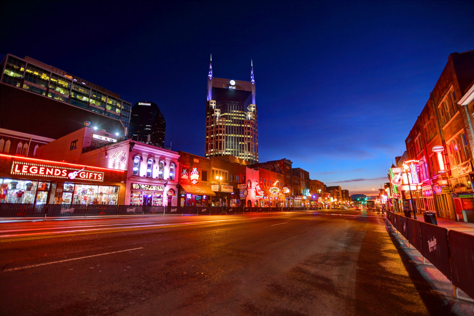 Broadway in downtown Nashville Sharefax Credit Union