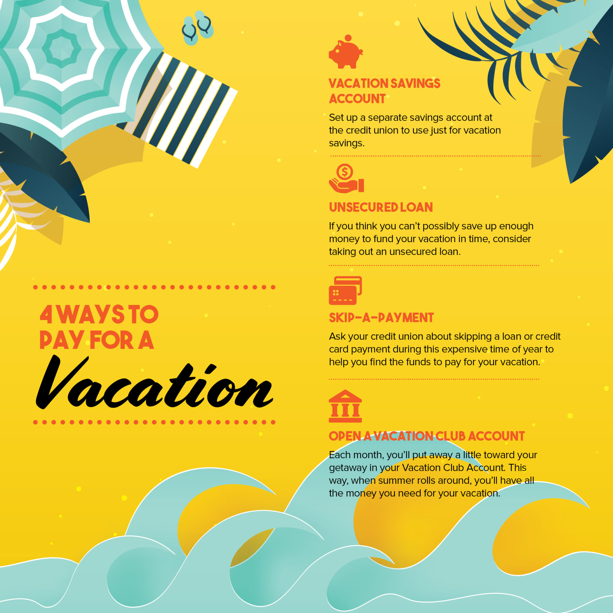 4 Ways To Pay For A Vacation Sharefax Credit Union