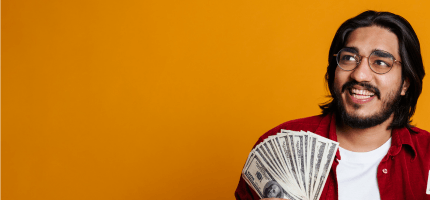 Man with money