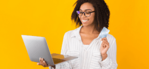 girl & credit card