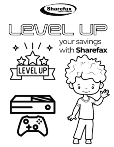 Level Up Coloring Sheet