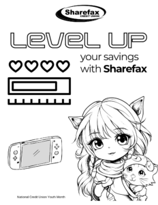 Level Up Coloring Sheet