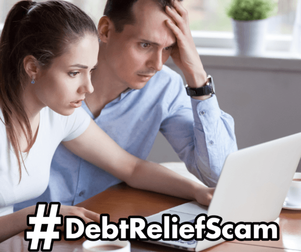 debit relief scam